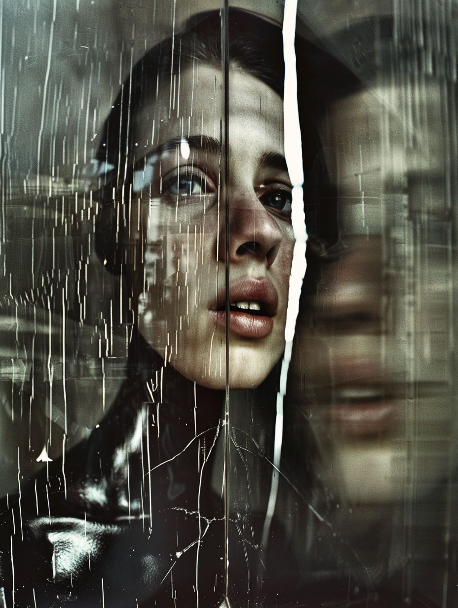 Fractured Reflections of Dark Elegance - Image 4