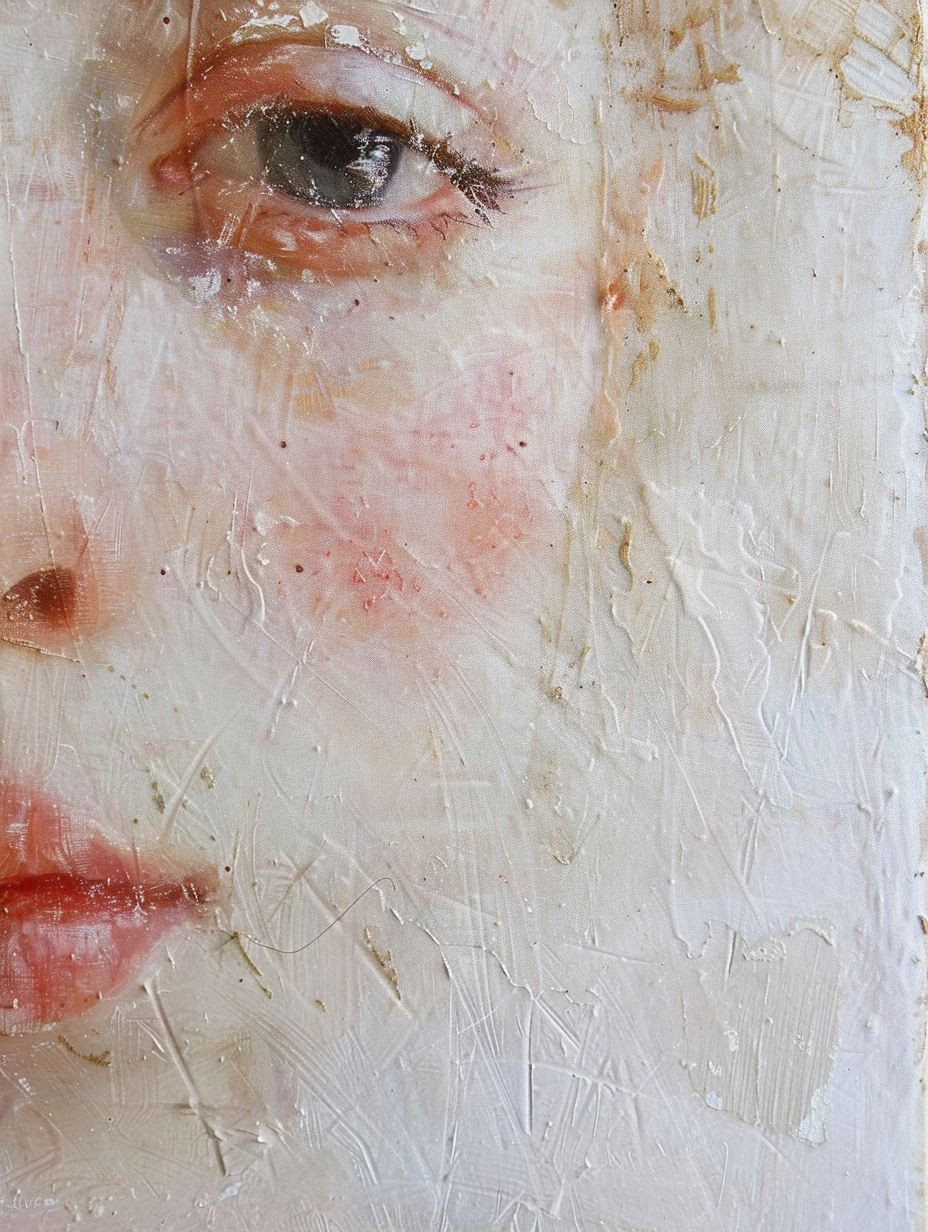 Ethereal Whispers of Painted Portraits - Image 1