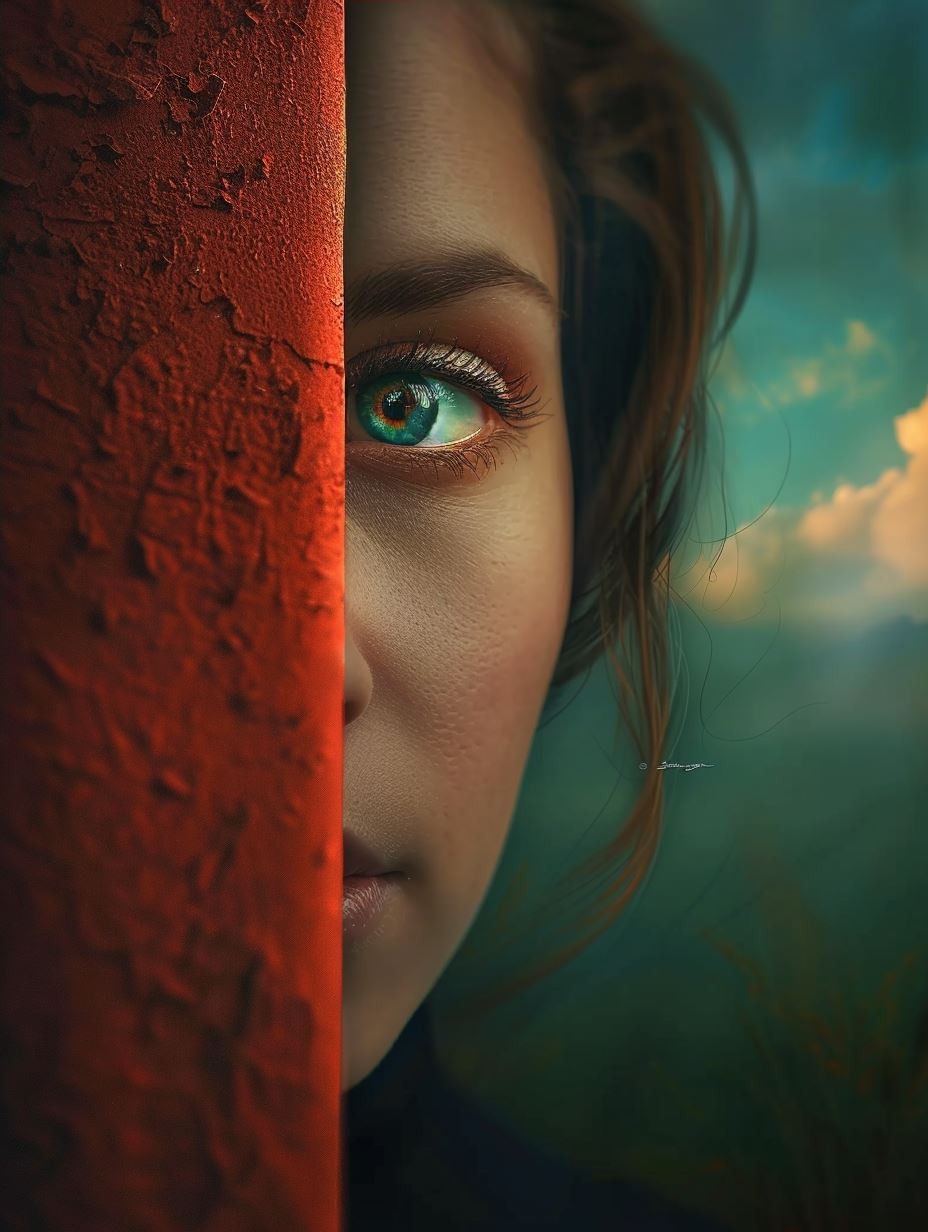 Ethereal Gaze at Golden Hour - Image 4