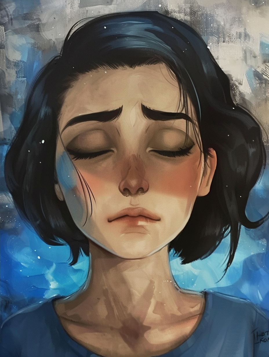 Ethereal Blue Dream Portrait - Image 4