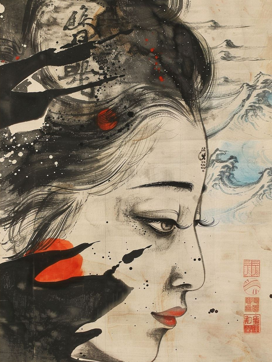Ink Whispers: Four Faces of Elegance - Image 2