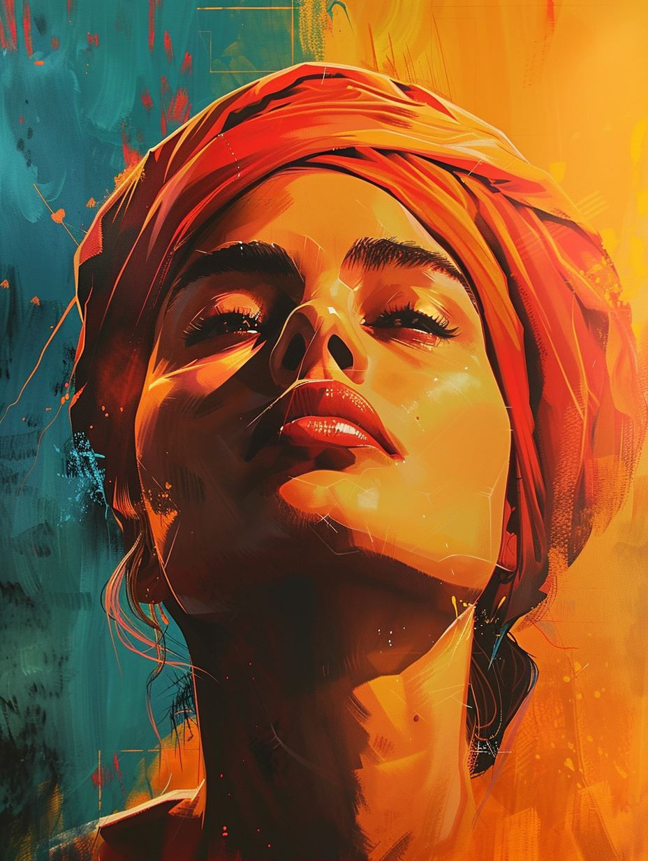 Vibrant Portraits in Neon Hues - Image 1