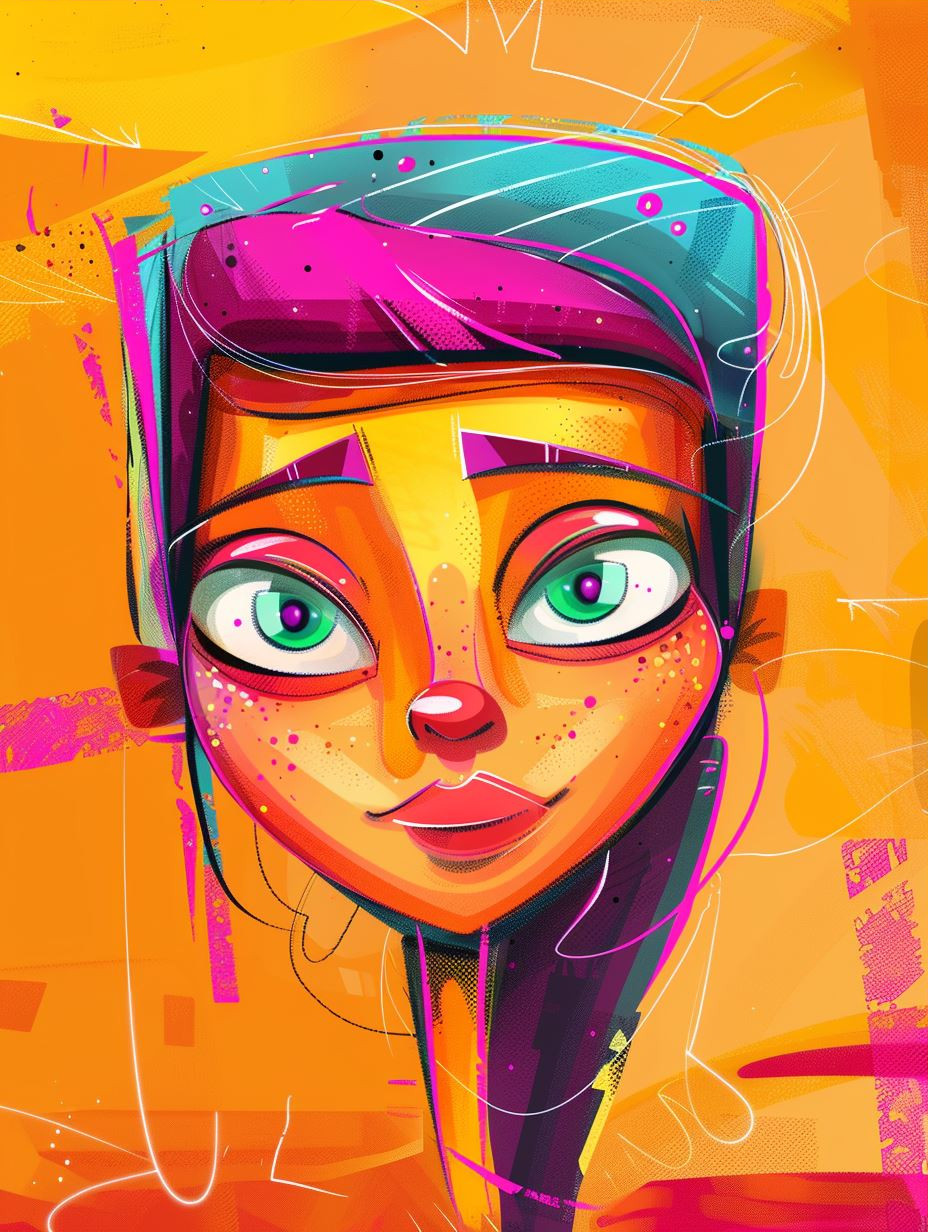 Vibrant Visions of Modern Abstract Portraits - Image 3