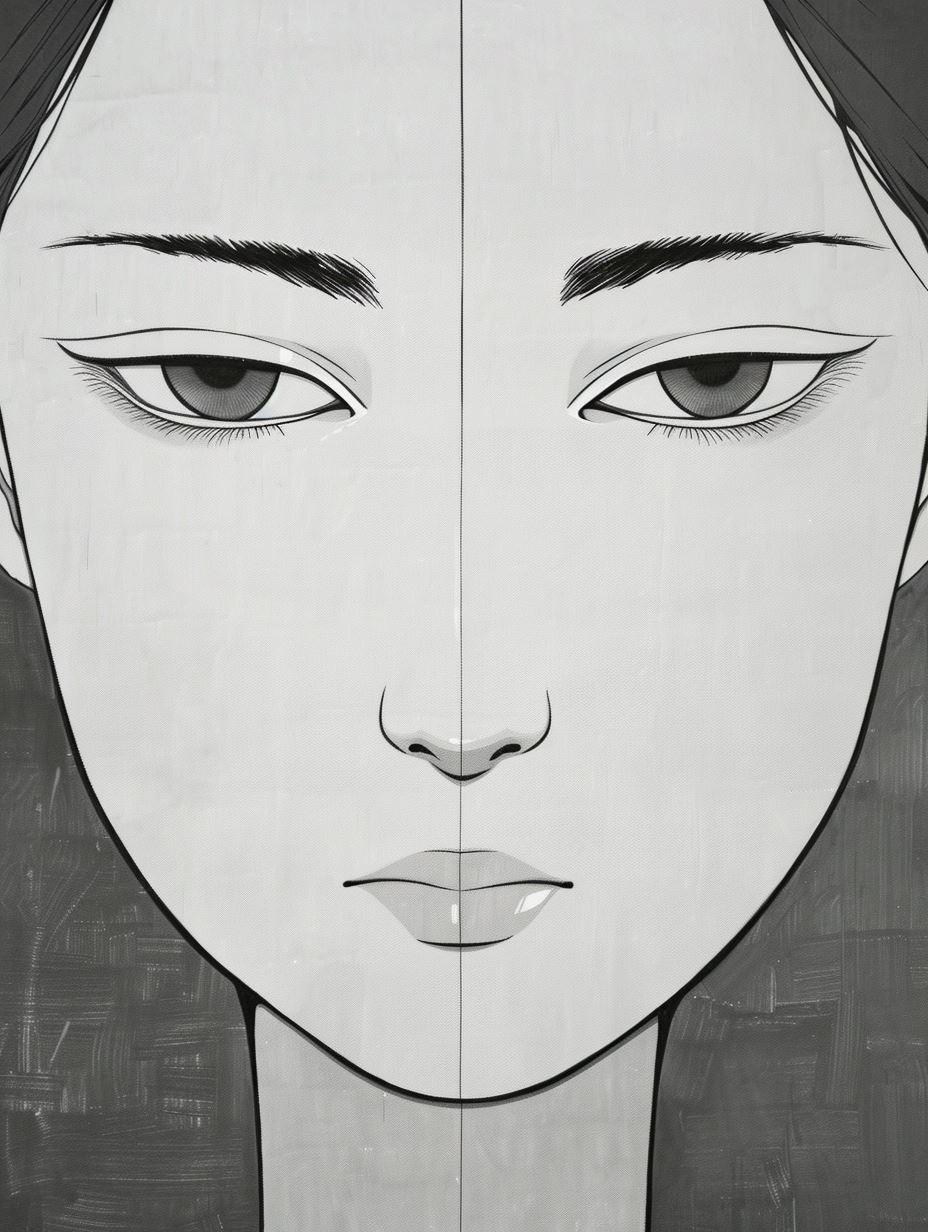 Monochrome Minimalist Anime Portraits - Image 4
