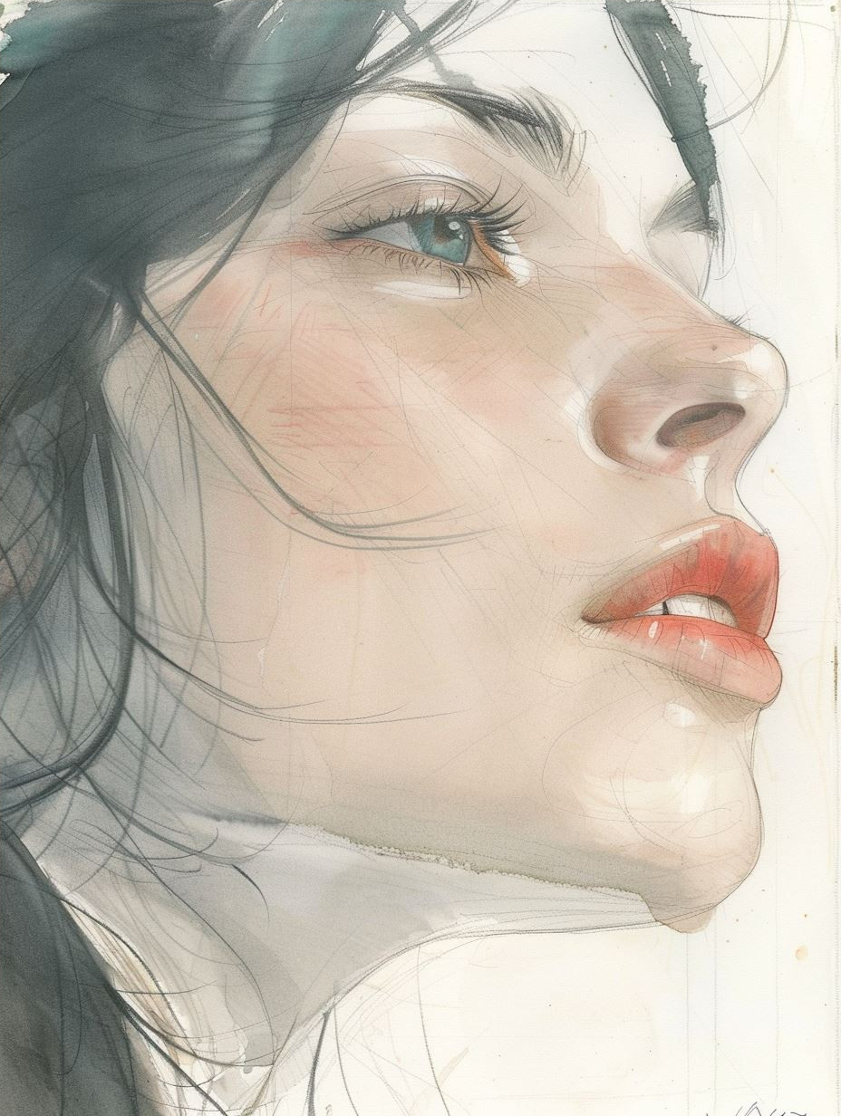 Ethereal Gaze: A Study of Feminine Portraits - Image 4