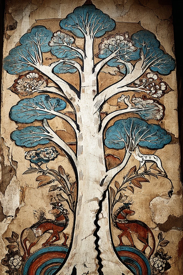 Ancient Cracked Fresco - Image 5