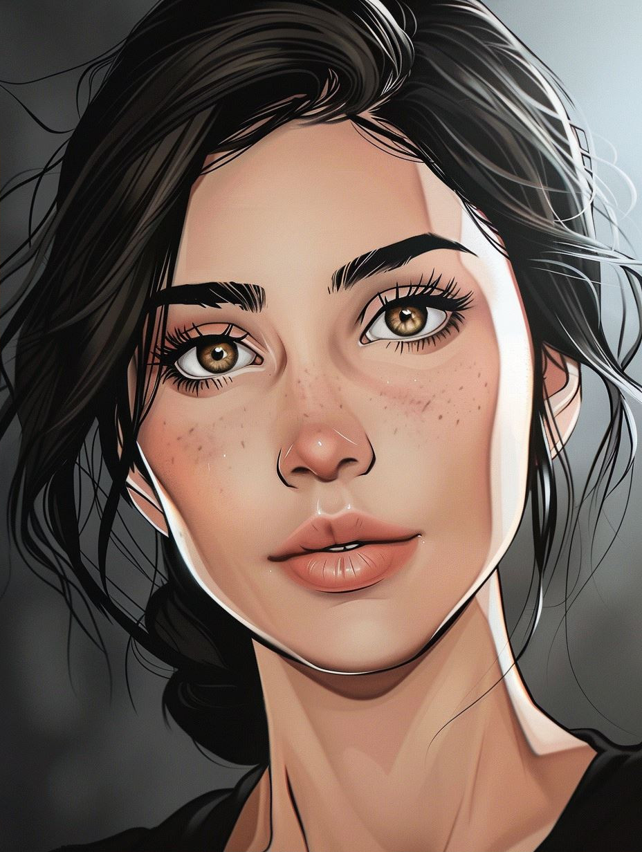 Digital Portraits of a Freckled Muse - Image 2