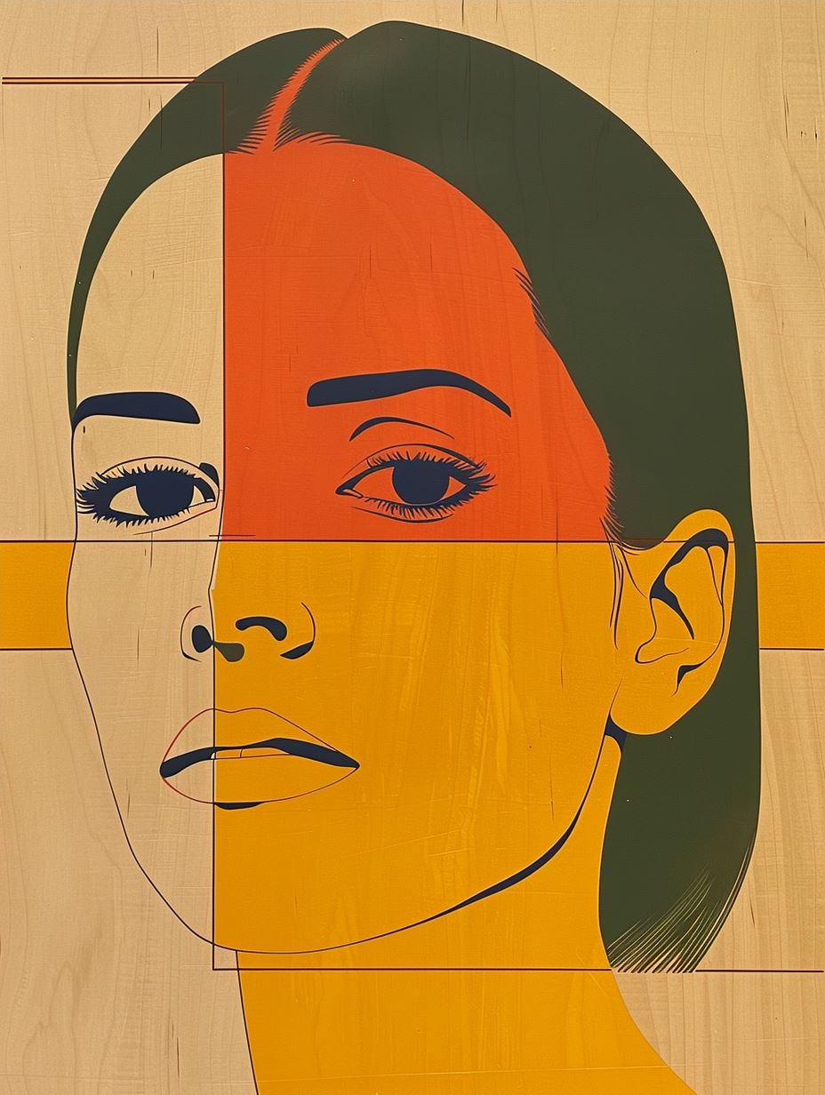 Fragmented Portraits in Warm Tones - Image 4