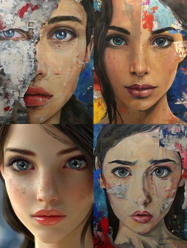 Fragmented Beauty Abstract Portraits