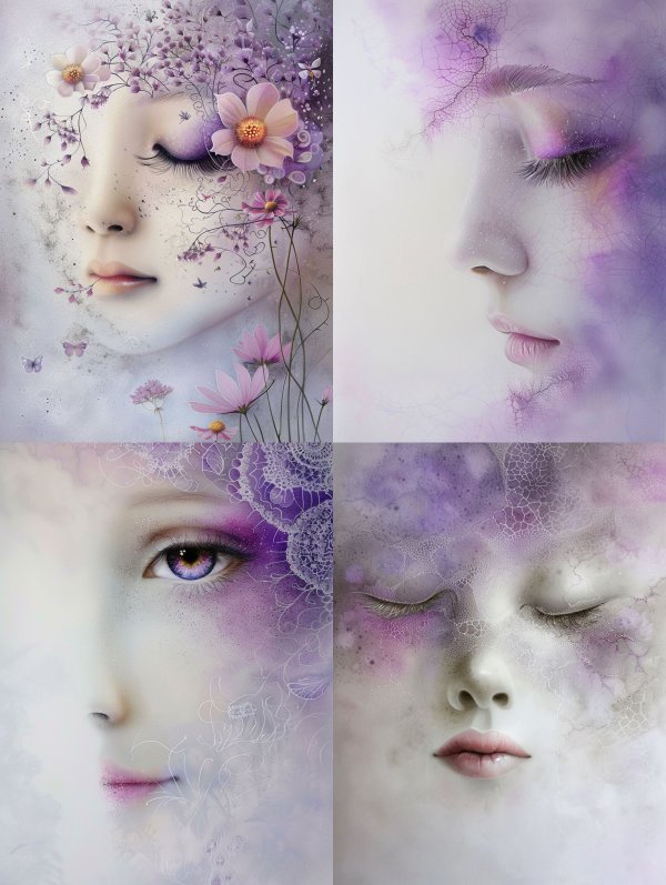 Ethereal Lavender Floral Dreams