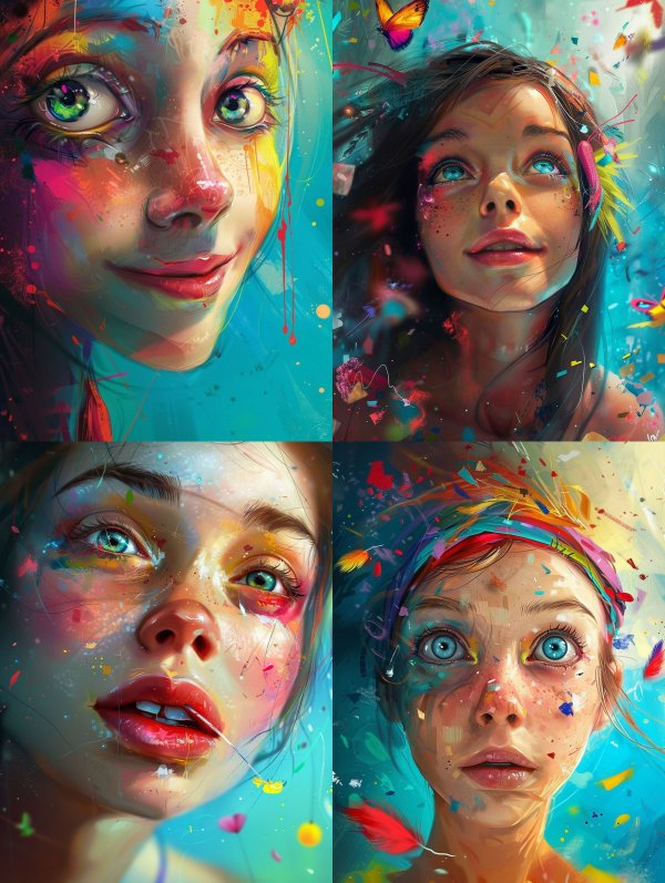 Vibrant Spectrum of Dreaming Eyes