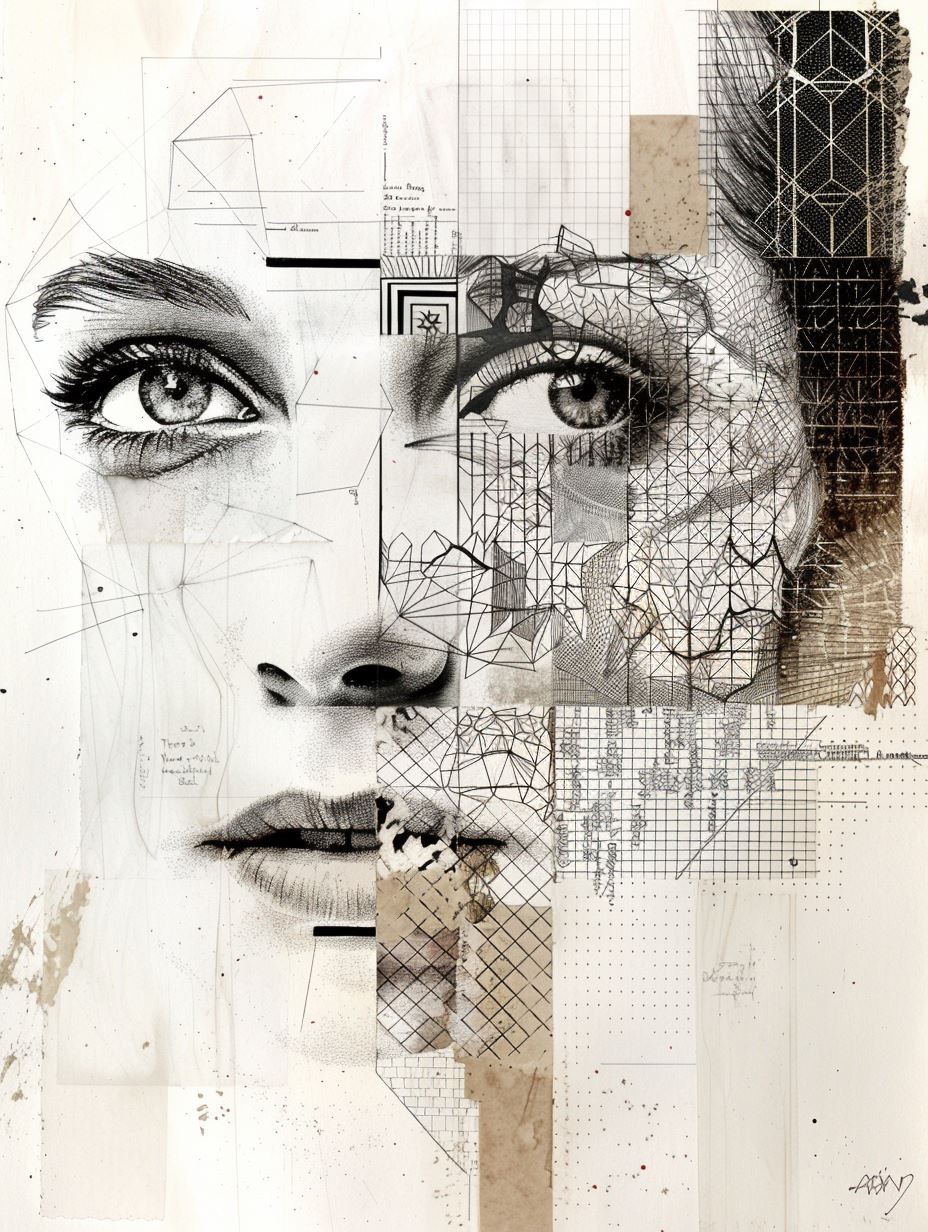 Fragmented Soul Geometric Portrait - Image 3