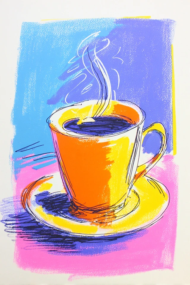 Vibrant Neon Pastel Art Studies - Image 4