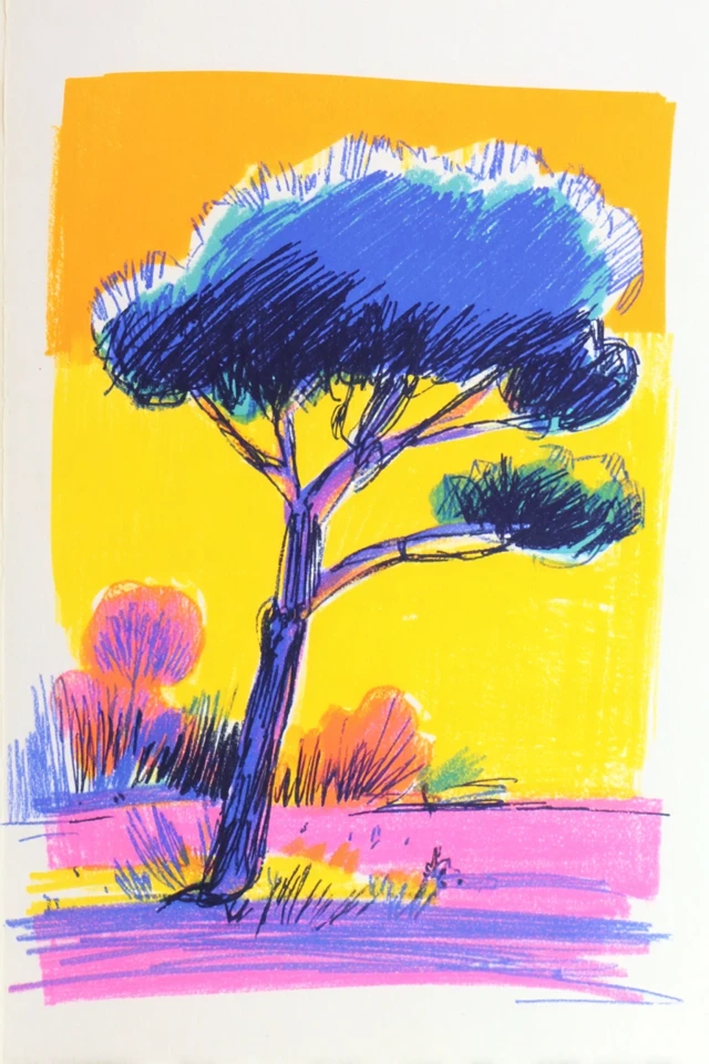 Vibrant Neon Pastel Art Studies - Image 5