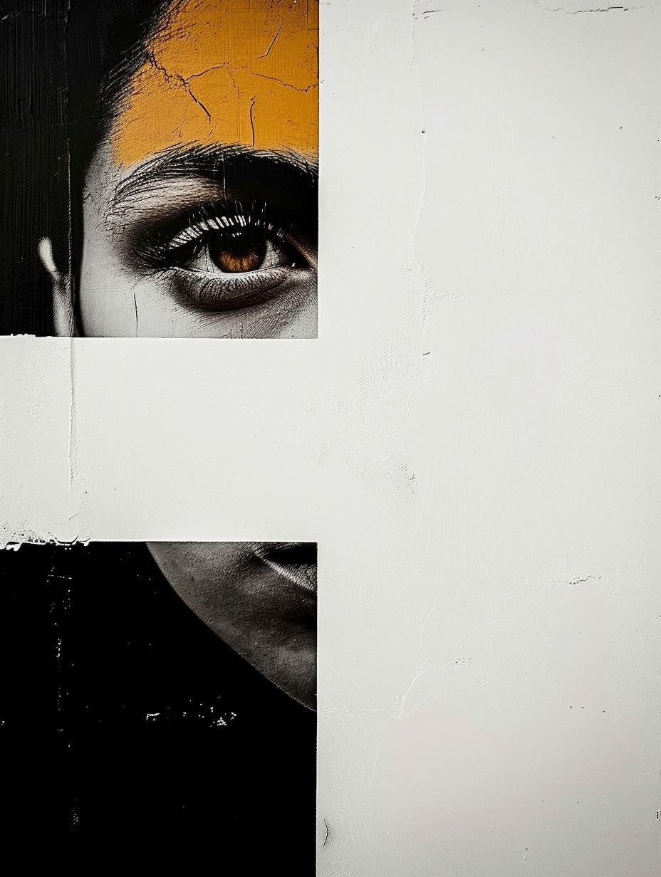 Fragmented Identities in Monochrome and Gold - Image 4