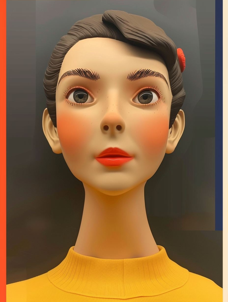 Digital Portraits of Stylized Female Faces - Image 3