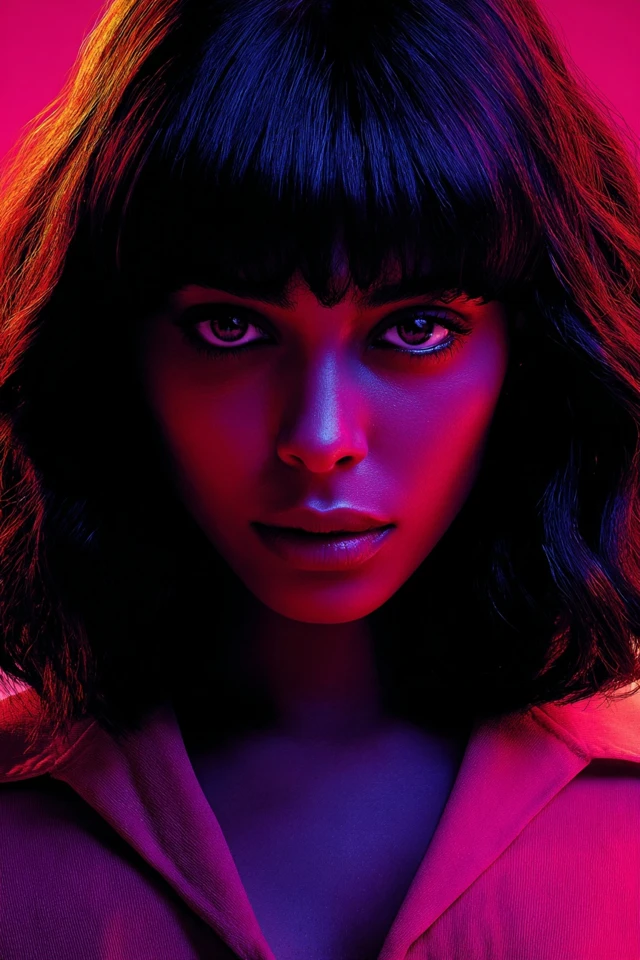 Neon Nocturne Gaze - Image 1
