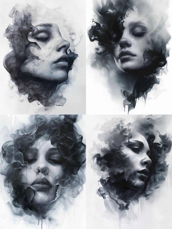 Ethereal Smoke Portrait Studies