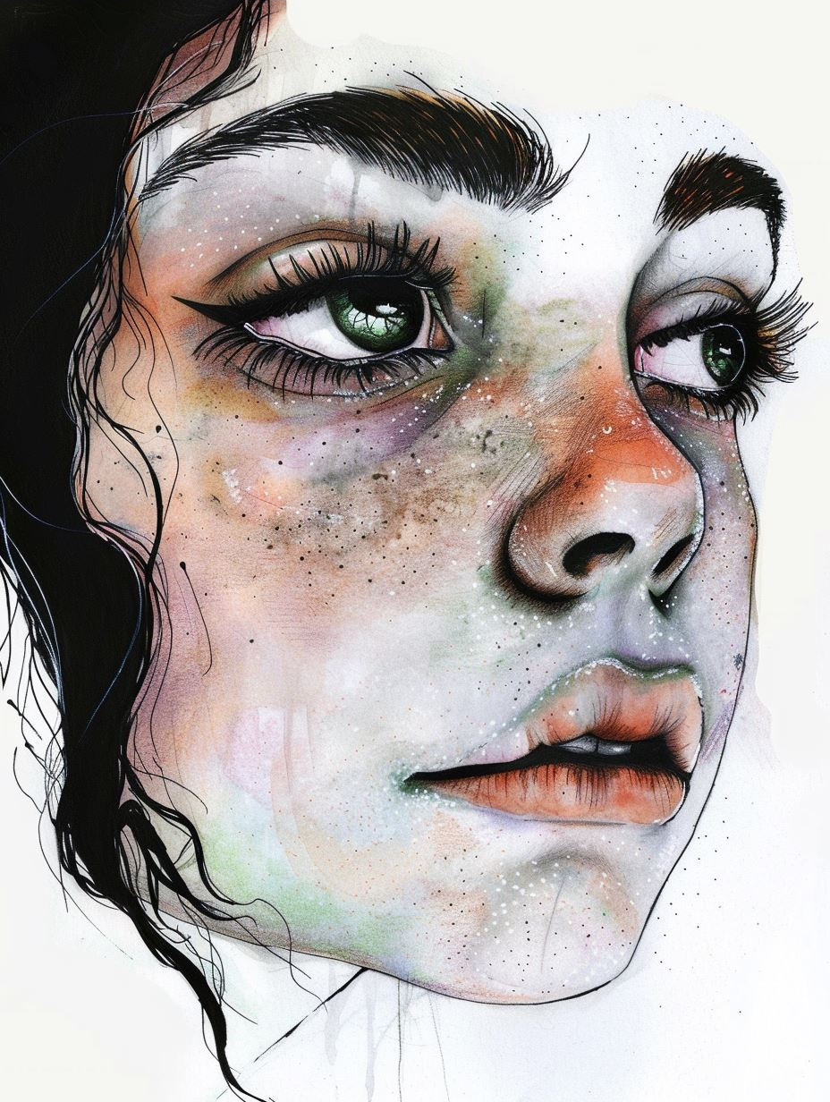 Moody Alternative Portrait Sketches - Image 4