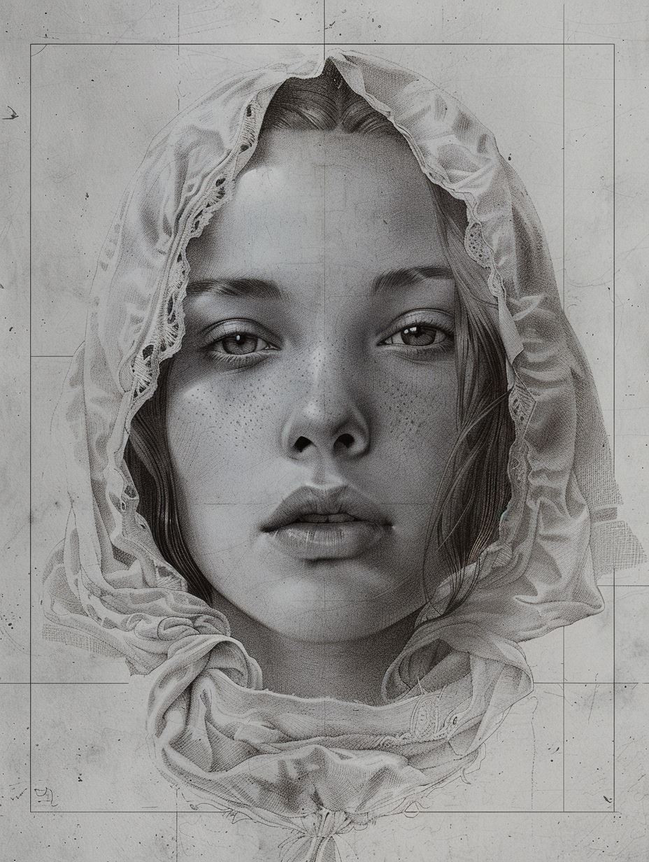 Ethereal Whispers in Monochrome - Image 3