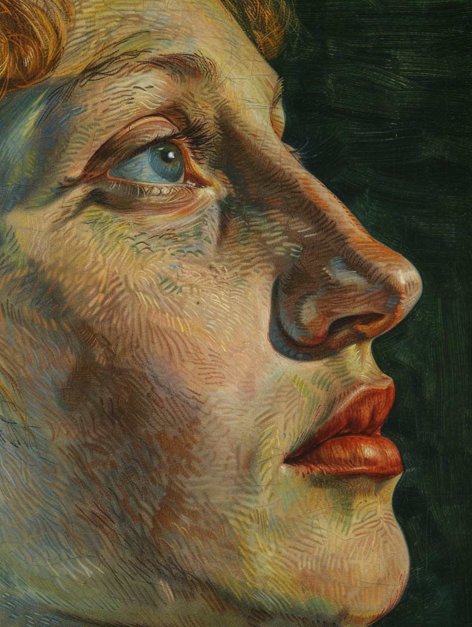 Impressionist Gaze in Golden Light - Image 2