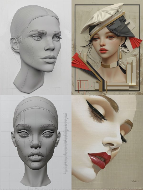Digital Portraiture and Sculpting Study