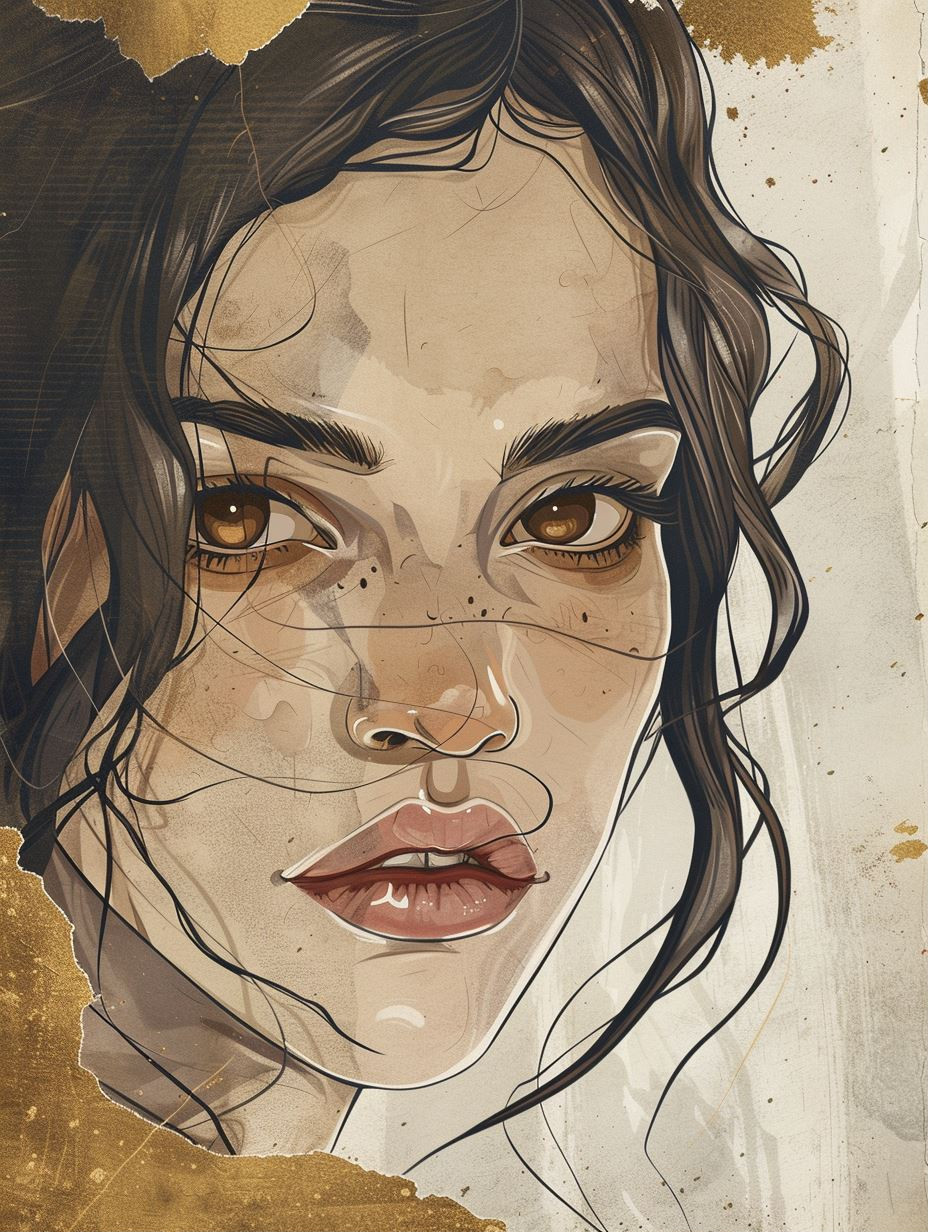 Ethereal Gaze: Digital Portrait Studies - Image 1