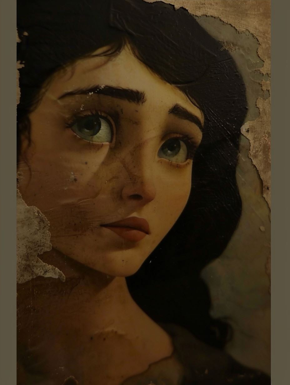 Weathered Renaissance Soul Portrait - Image 4
