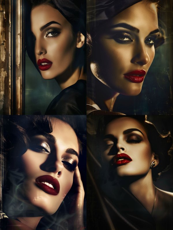 Mysterious Noir Beauty Portraits