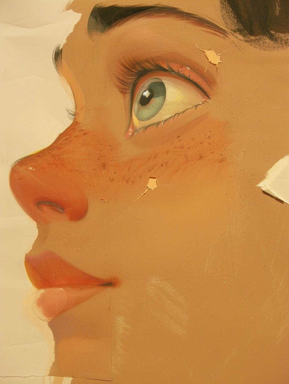 Ethereal Gazes: A Digital Portrait Study - Image 4