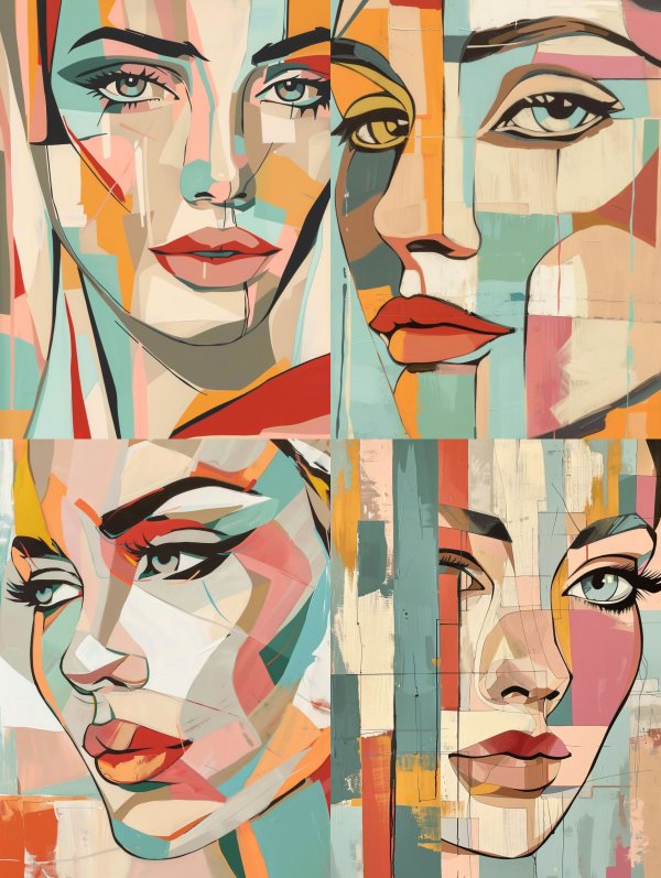 Fragmented Beauty: A Study in Color
