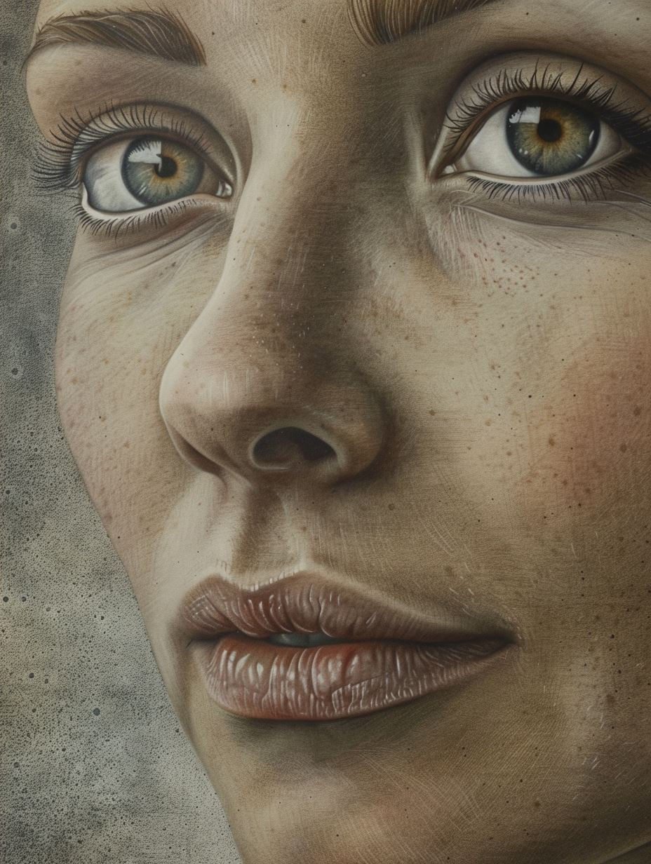 Hyperreal Freckled Gaze - Image 4