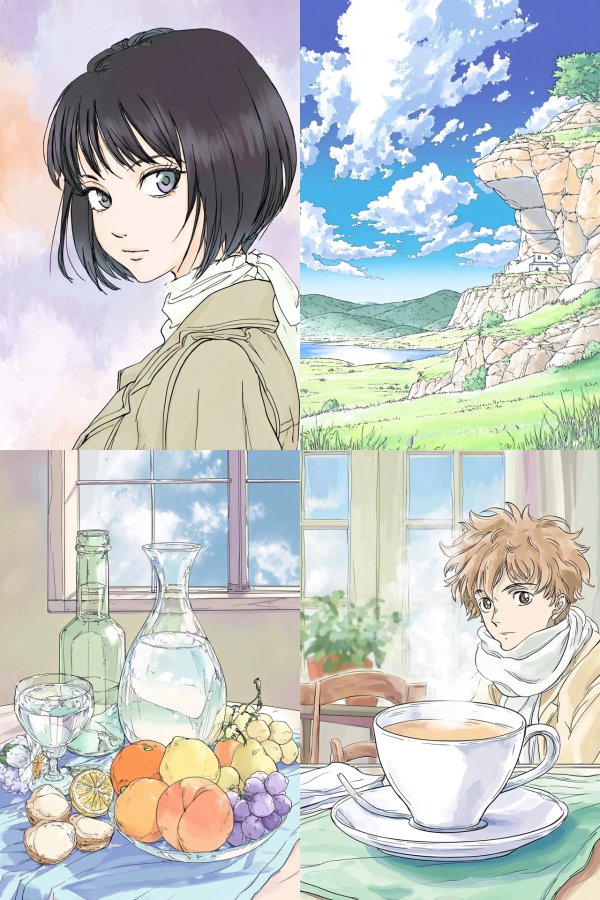Serene Anime Portrait