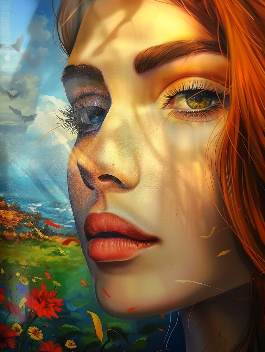 Ethereal Gaze in Stone Shadows - Image 4
