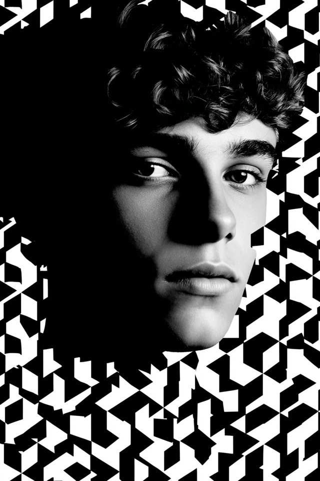 Geometric Shadow Portrait - Image 1