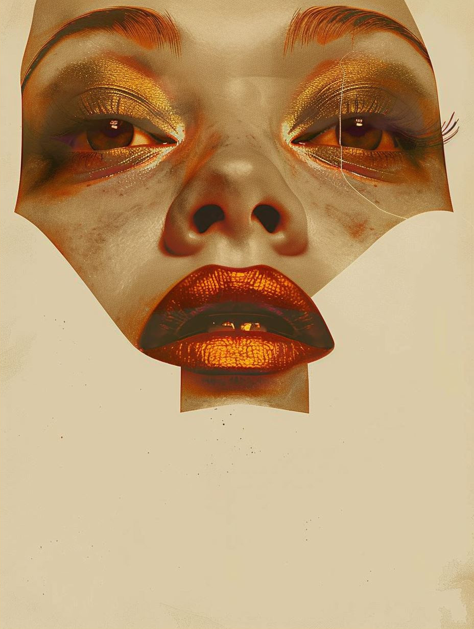 Gilded Ethereal Portraiture Study - Image 2