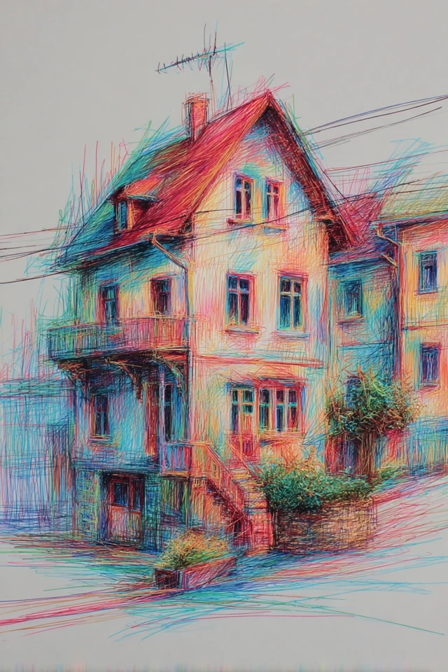 Prismatic Scribble Portrait - Image 6