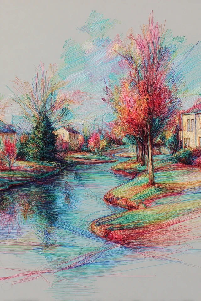 Prismatic Scribble Portrait - Image 2