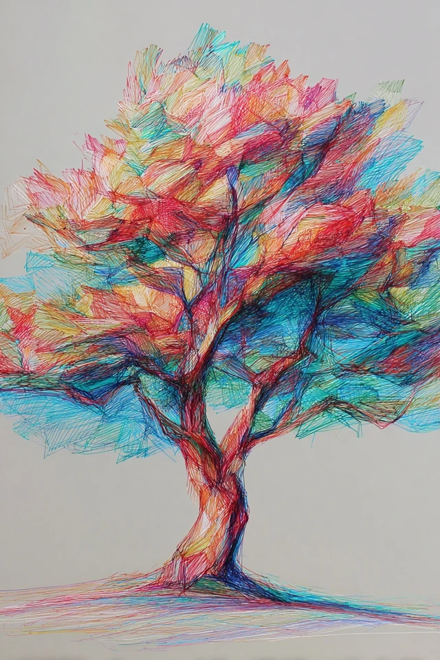 Prismatic Scribble Portrait - Image 5