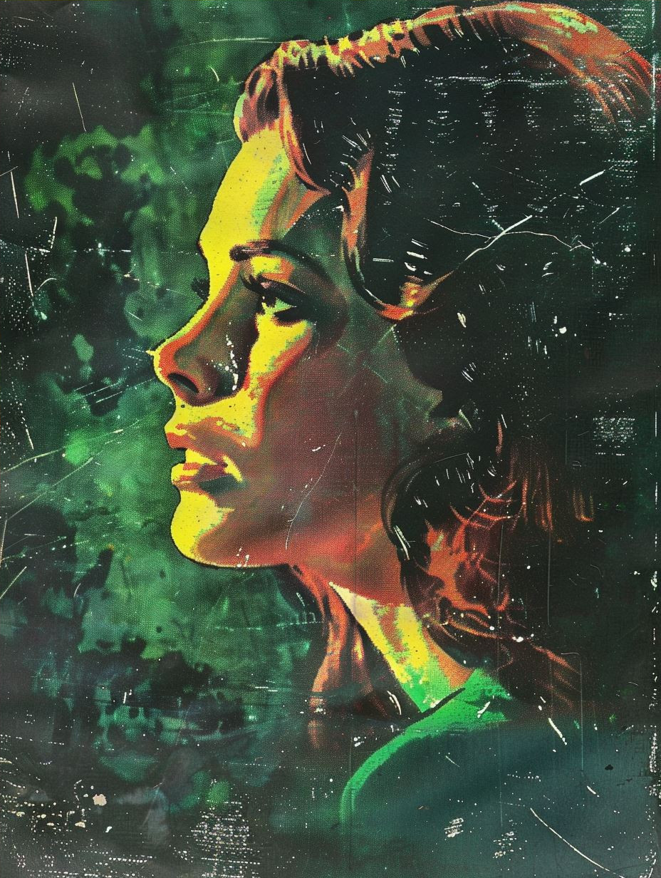 Neon Visions: A Four-Panel Portrait - Image 4