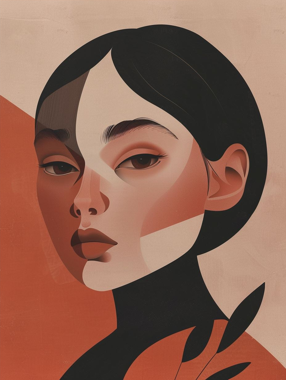 Abstract Geometric Portraiture Study - Image 4