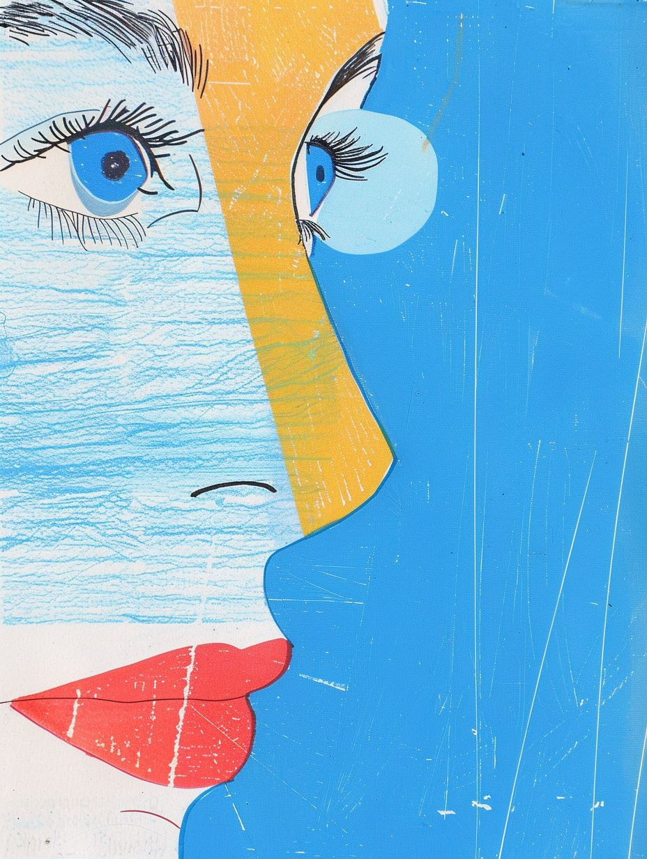 Fragmented Visions in Blue - Image 1