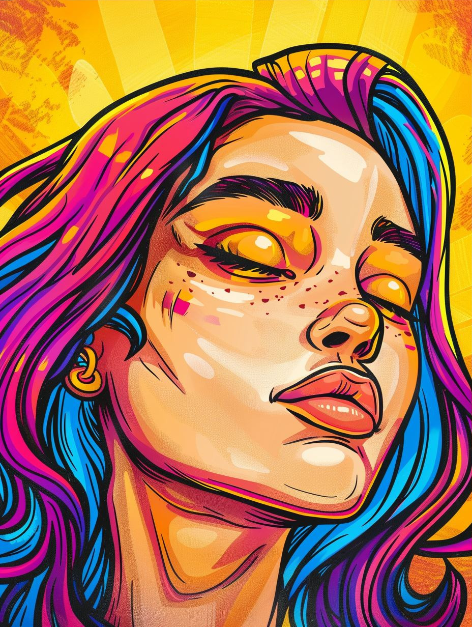 Neon Pop Art Portrait Series - Image 3
