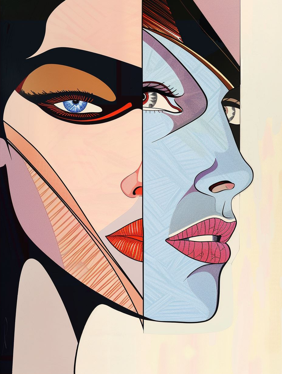 Fragmented Beauty: A Cubist Study - Image 2