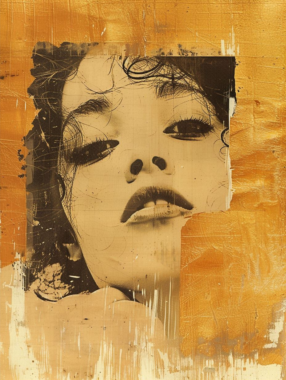 Abstract Golden Portrait Studies - Image 2