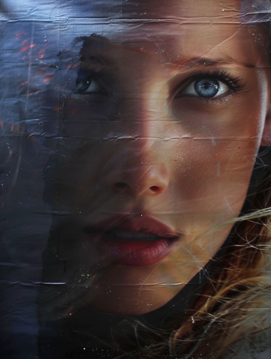 Ethereal Gazes in Blue - Image 3