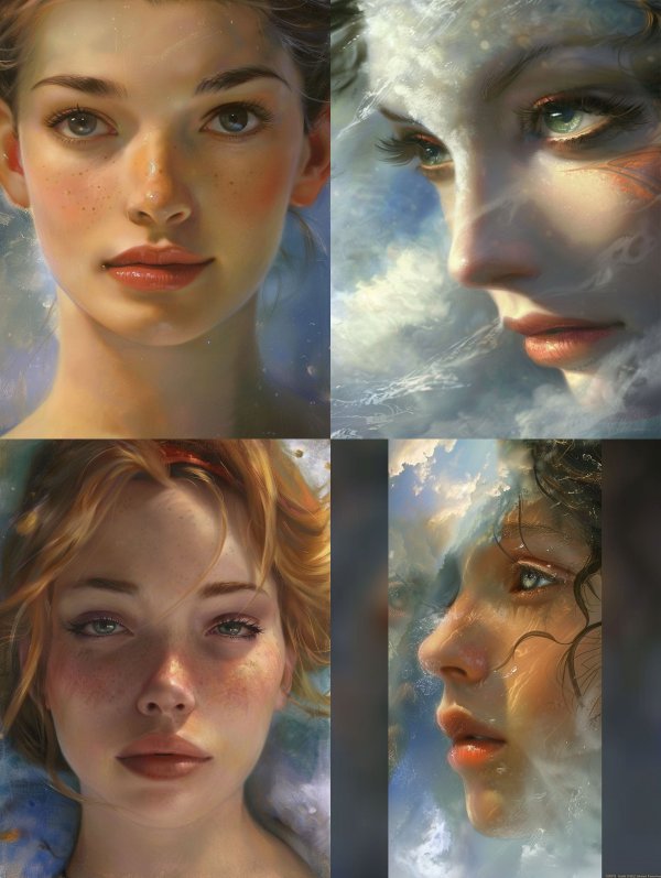 Ethereal Visions of Digital Beauty