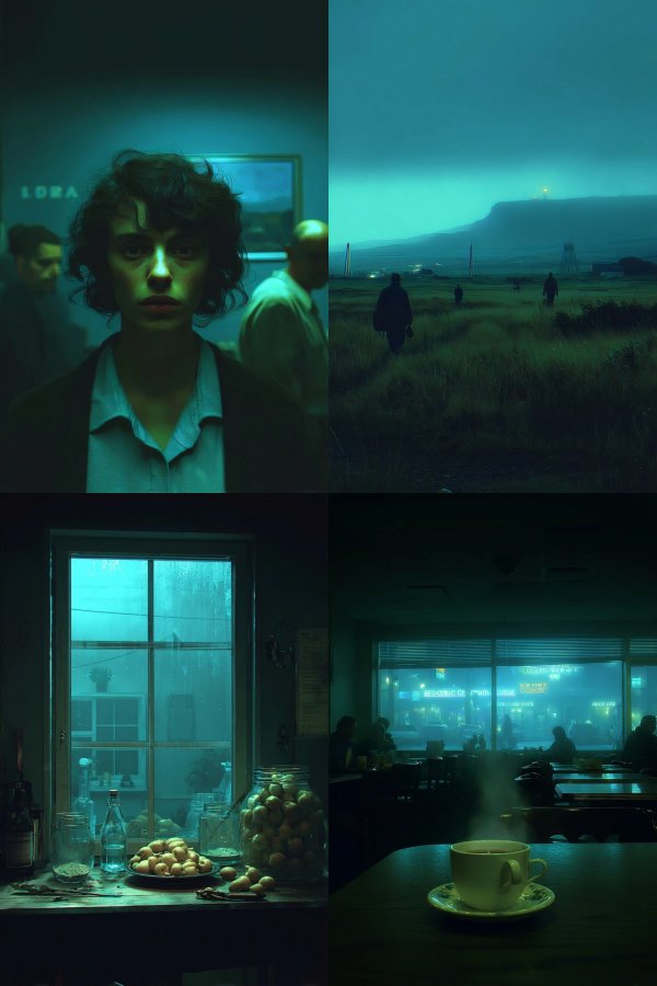 Cyan Echoes of a Silent World