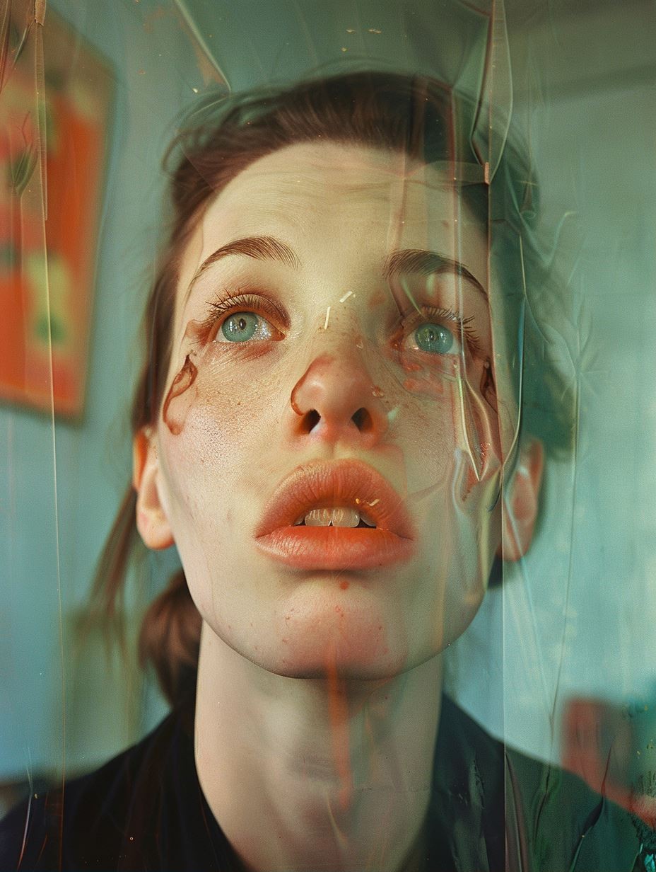 Distorted Gaze Through Glass