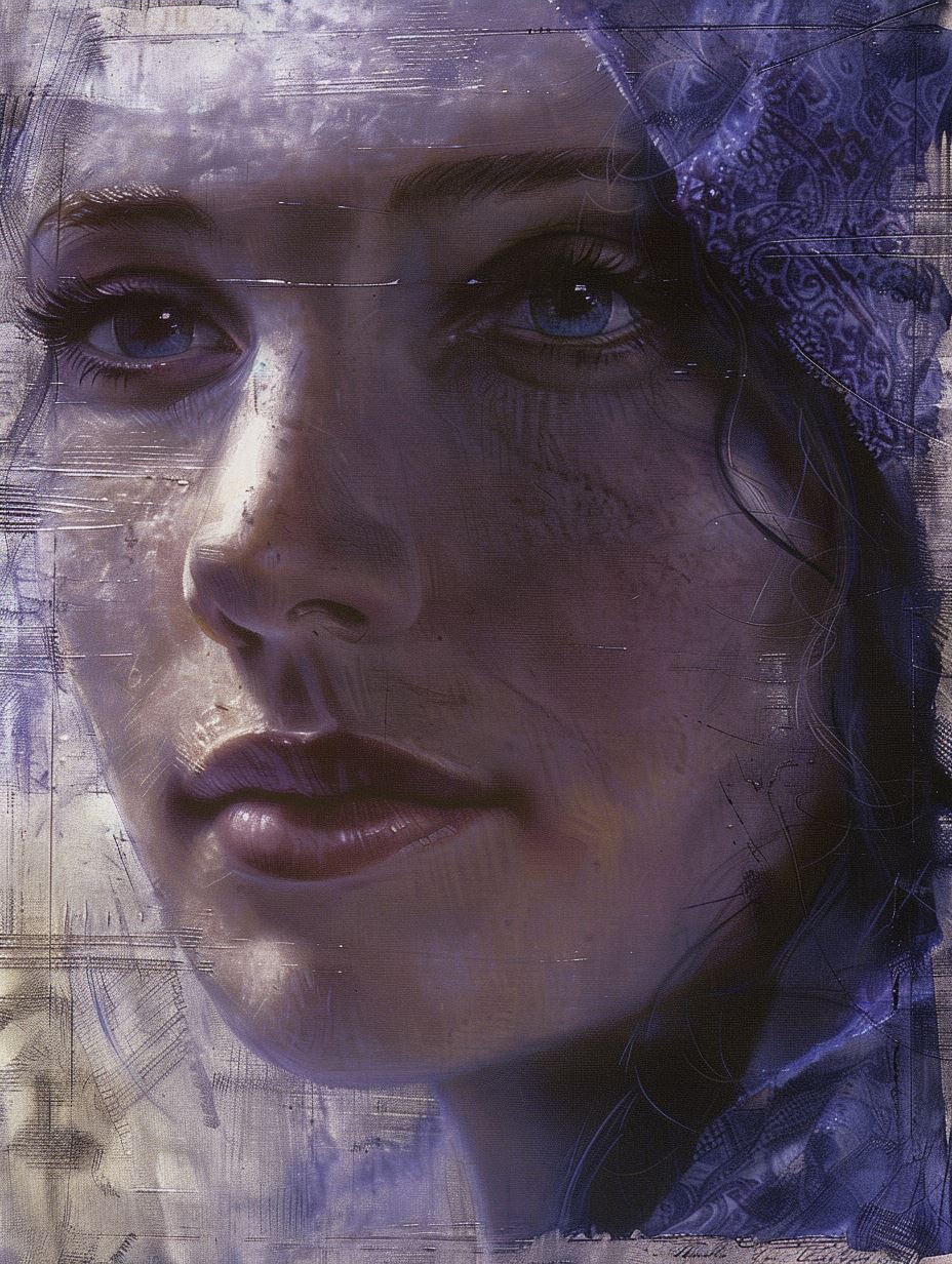 Ethereal Indigo Dream Portraits - Image 3